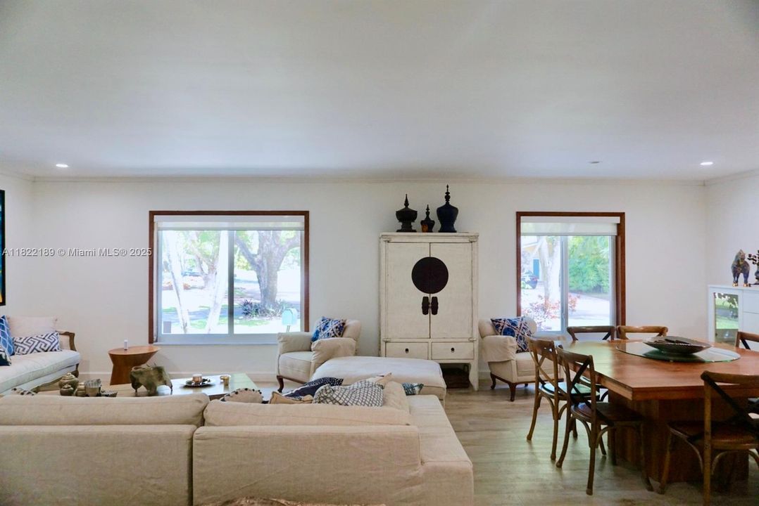 Spacious Living and Dining Room