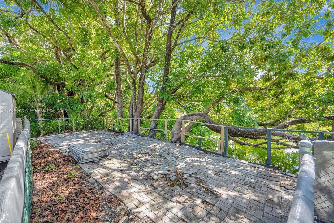 Leading to Canal in backyard