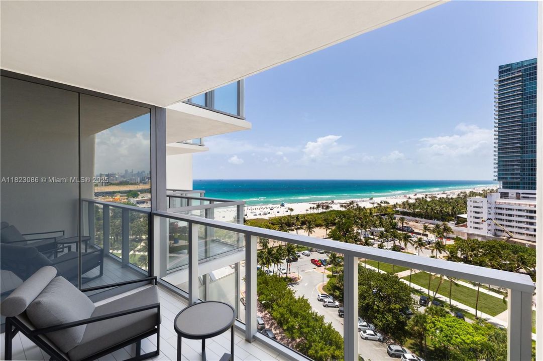 Ocean, and city views.