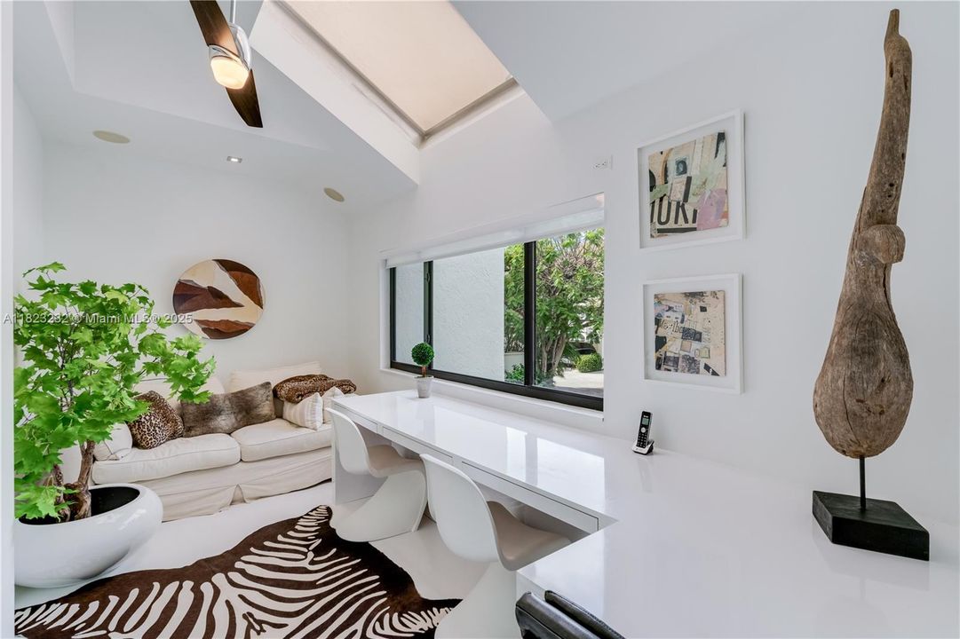 Study on the second floor filled with natural light