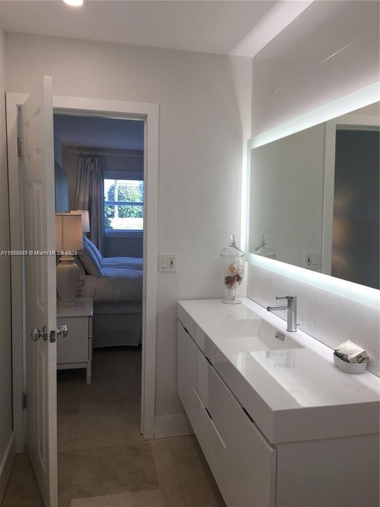 Primary floating vanity