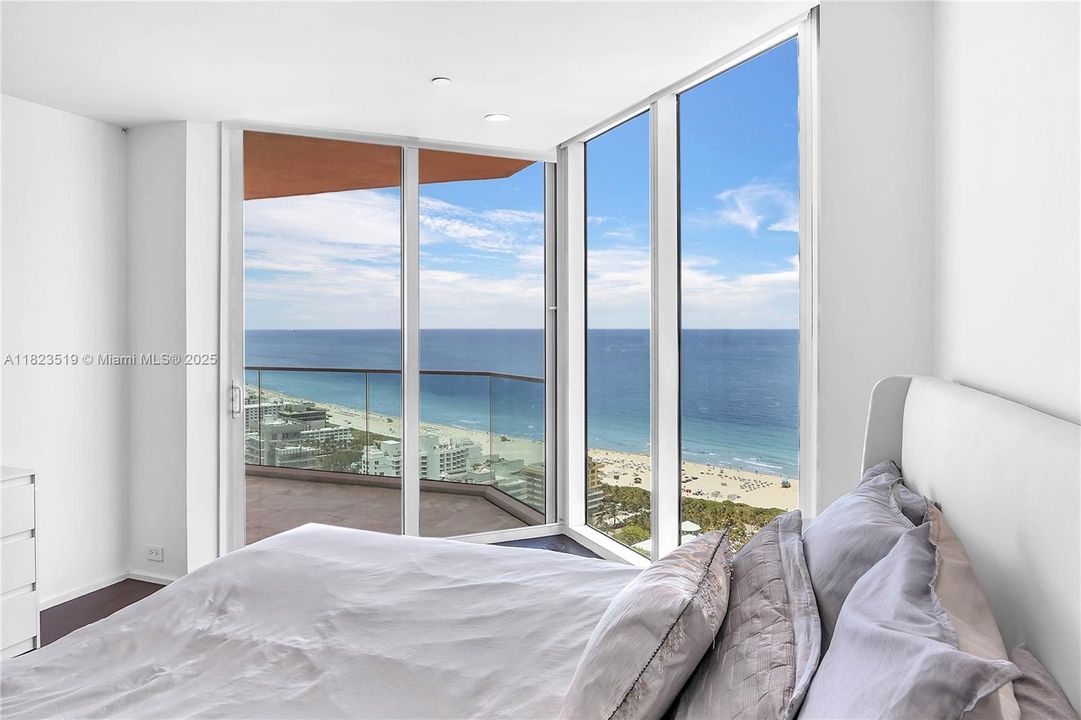 This is your view from bed in guest bedroom #3. View faces E and NE.