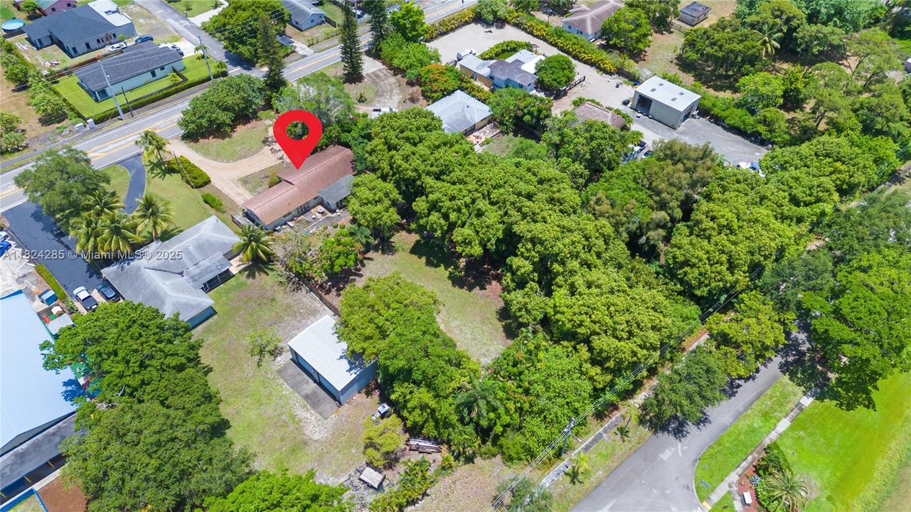 Southeast overhead of property