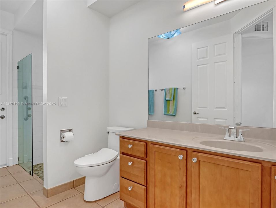 #3 Cabana bathroom with door to backyard/patio