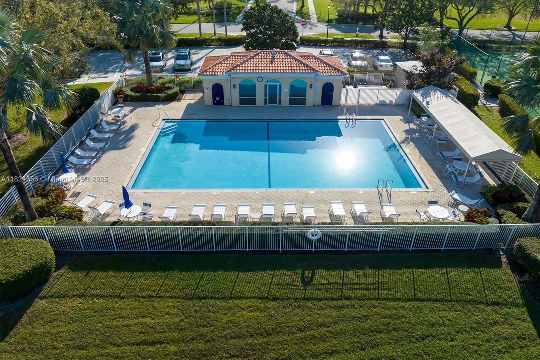 pool and pool house/game room