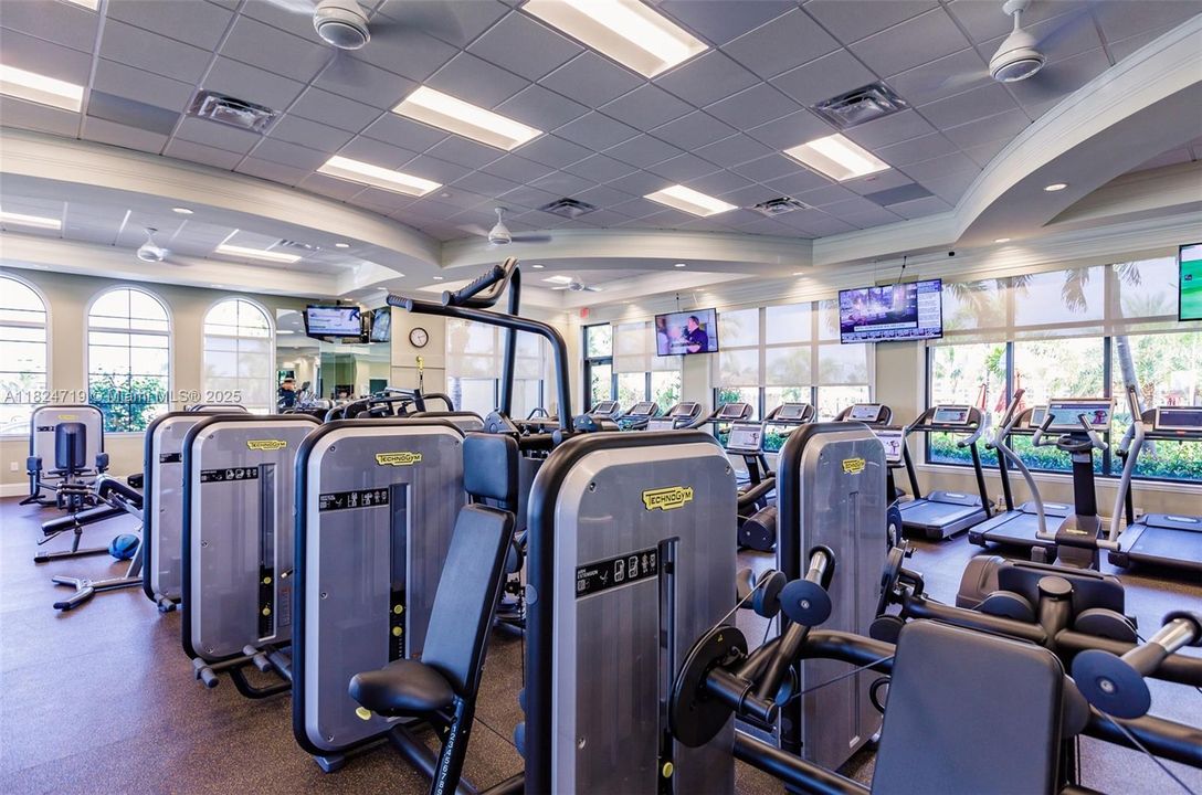 Well appointed fitness center