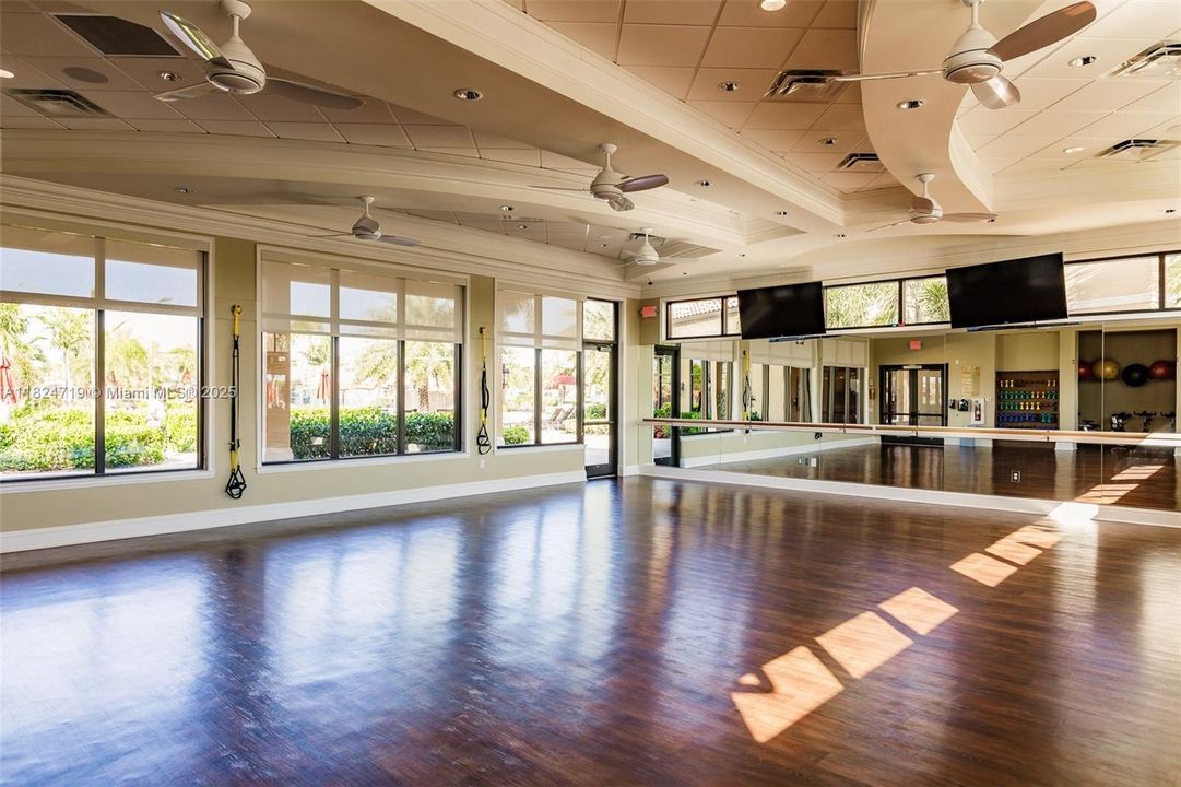 Amazing Aerobics Room at the Clubhouse