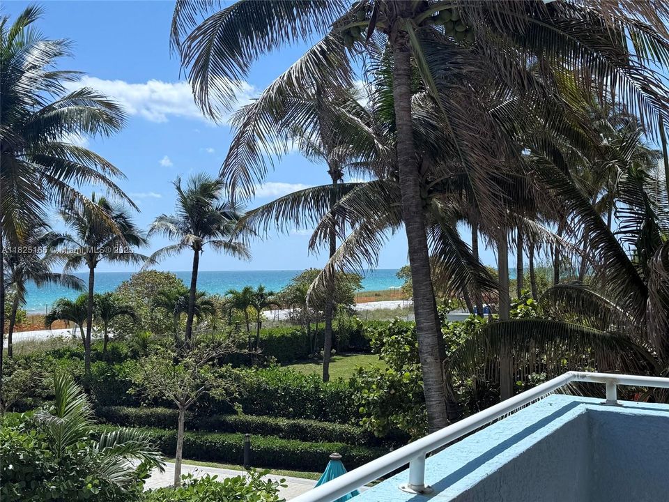 View from the wrap around balcony