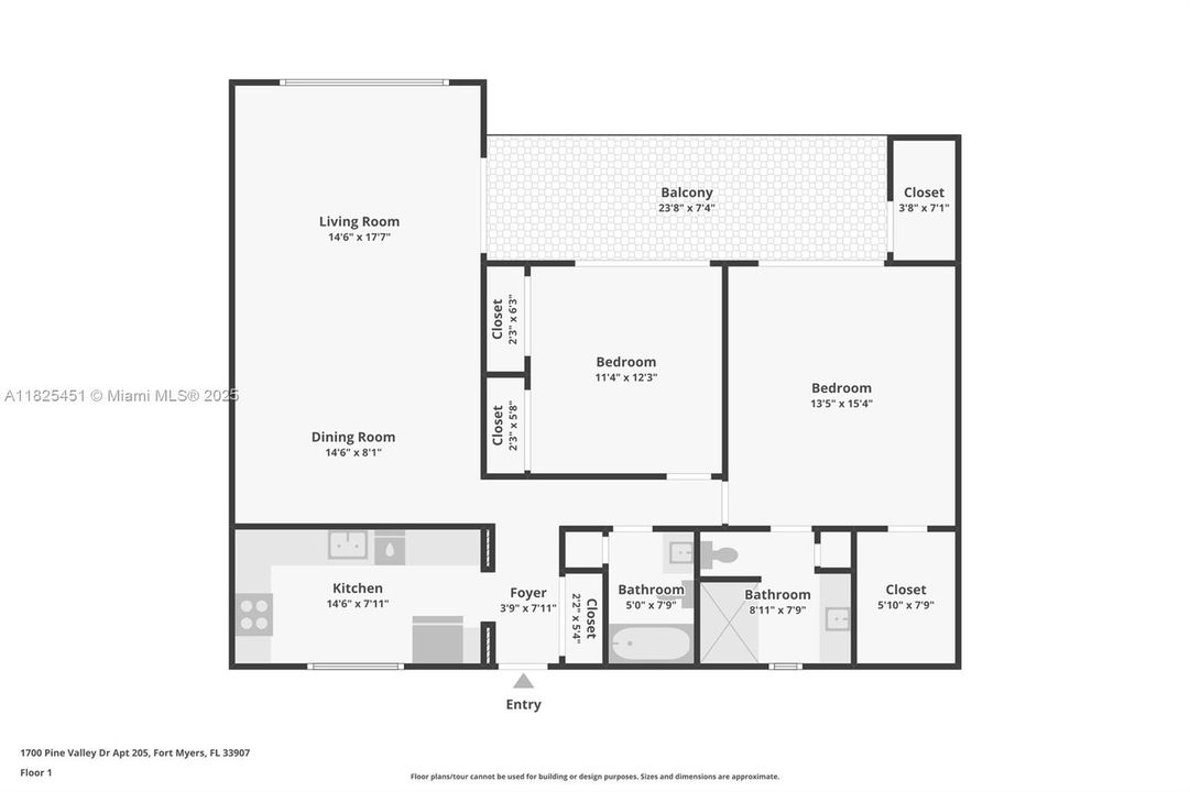 For Sale: $259,900 (2 beds, 2 baths, 1384 Square Feet)