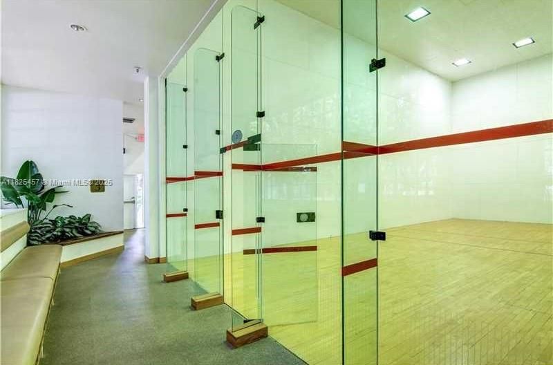 racquetball courts at the spa