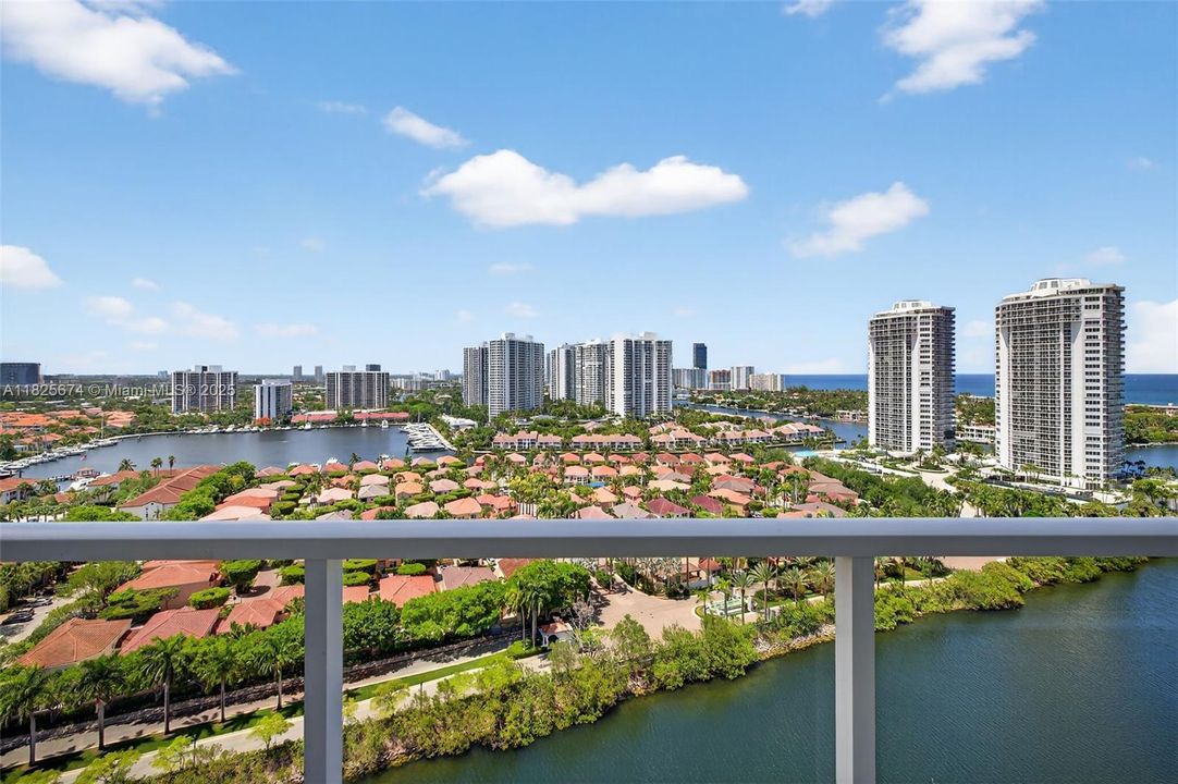 Unobstructed views from the 22nd floor in the heart of Aventura!  Just front Aventura Waterways area!