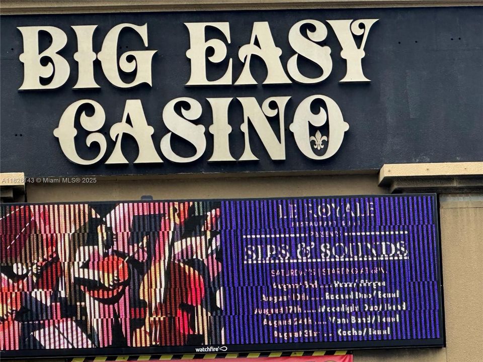 Big Easy Casino 1 block away