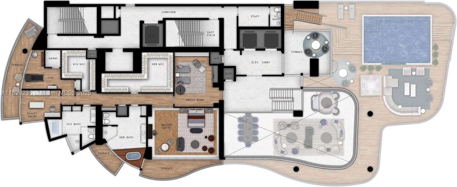 待售: $23,990,000 (4 贝兹, 5 浴室, 9051 平方英尺)