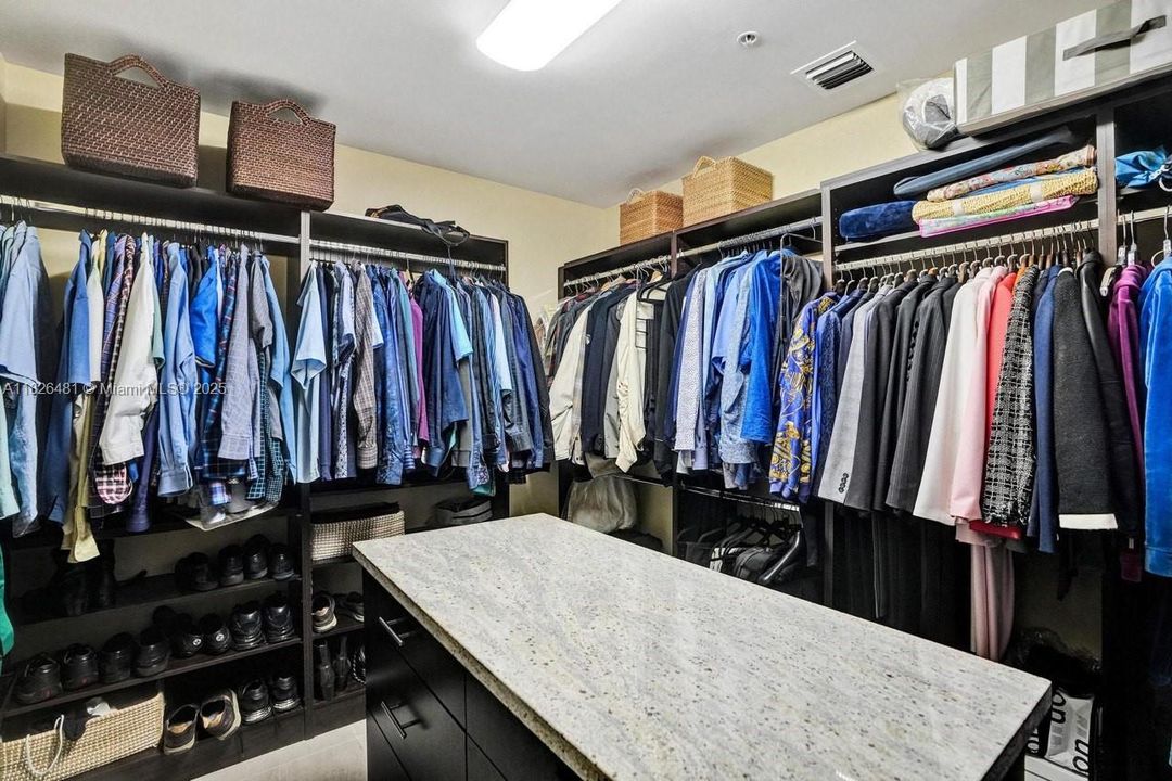 WALK IN MASTER CLOSET