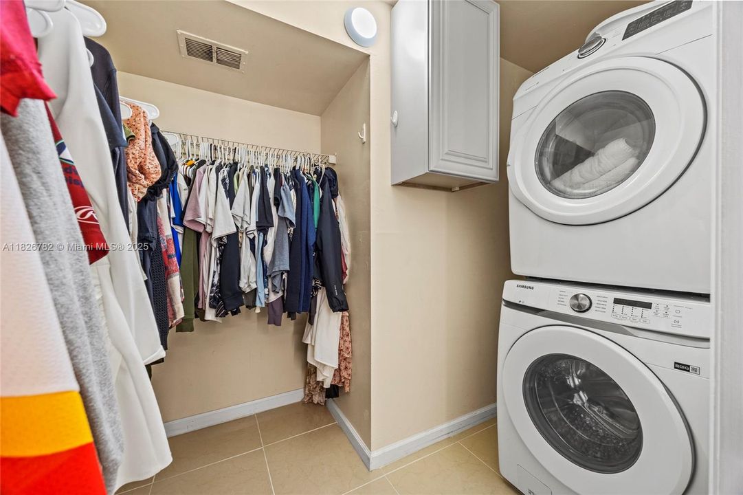 Primary closet & Laundry