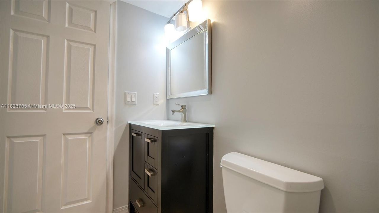 Half bathroom downstairs.