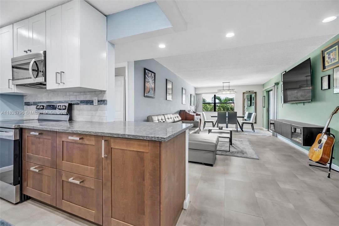 Kitchen and Living Room