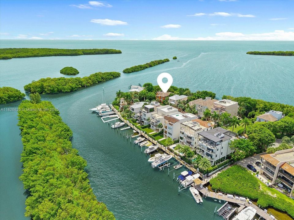 Aerial house and slip marked