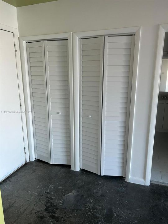 A/C and Laundry closets