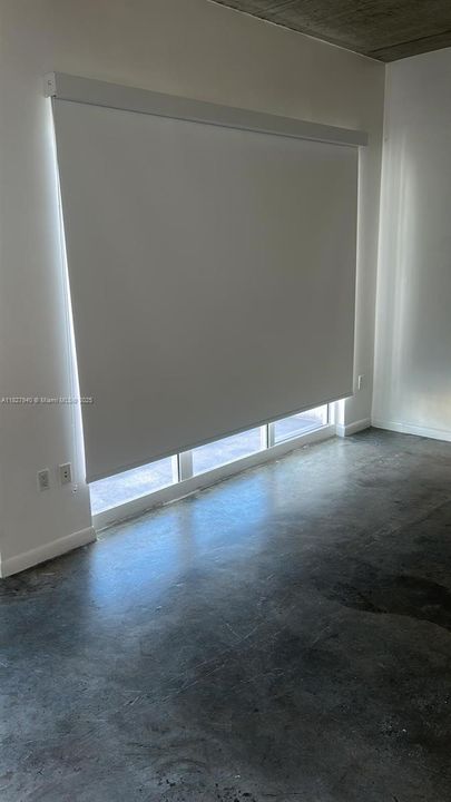 Blackout blinds in all windows