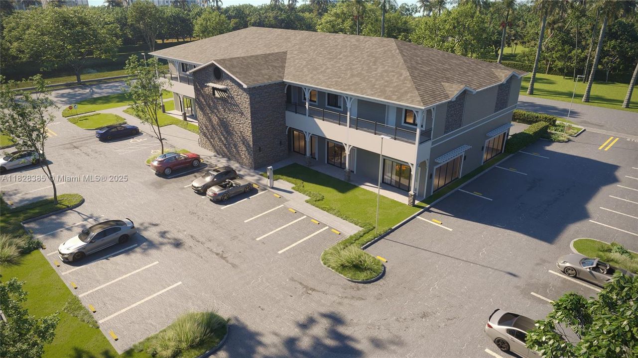 Rendering of development opportunity if combining both lots