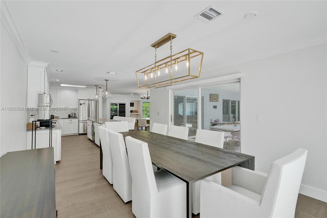 Hurricane impact door opening up to outdoor space.