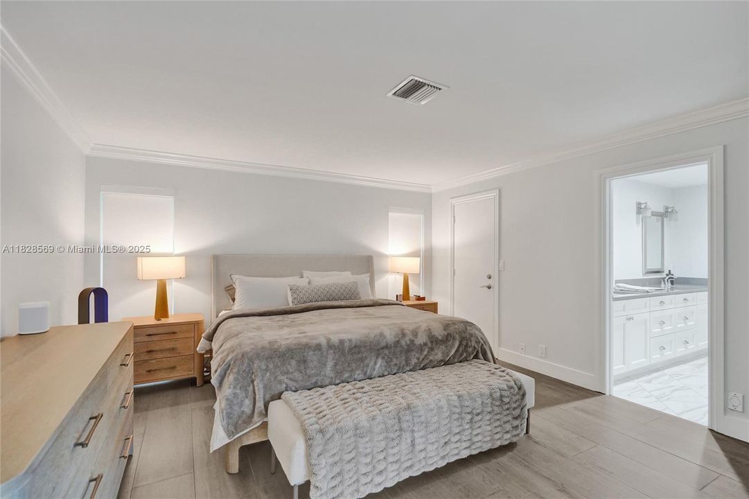Primary bedroom with large walk-in closet