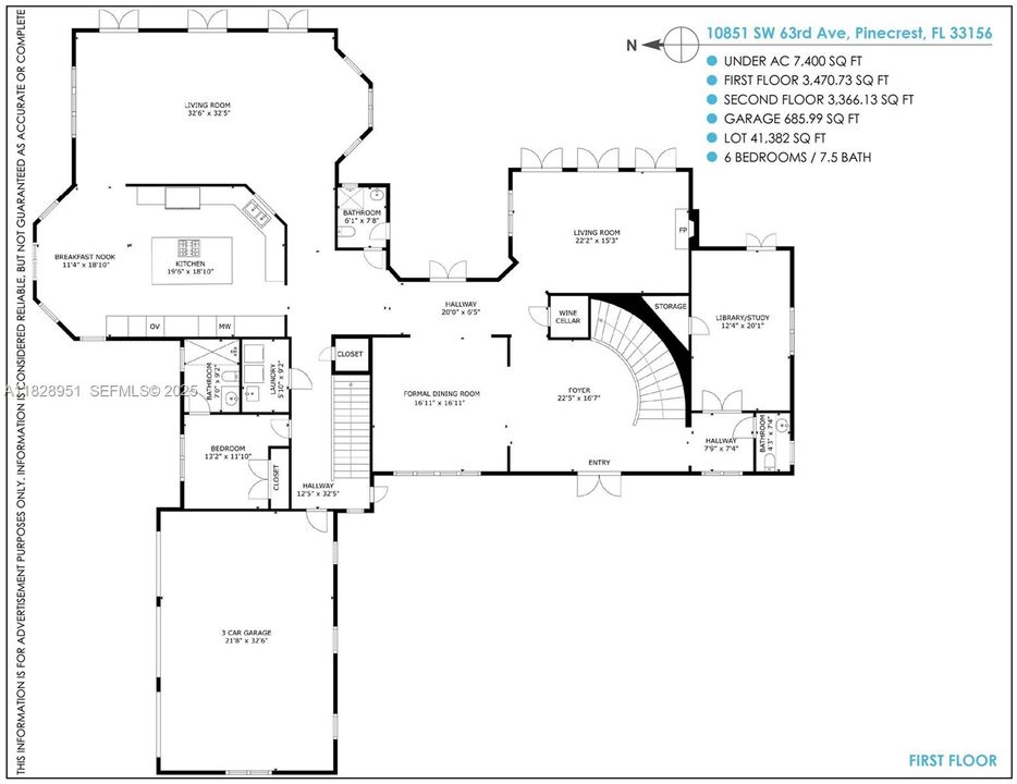 For Sale: $7,700,000 (6 beds, 7 baths, 7400 Square Feet)