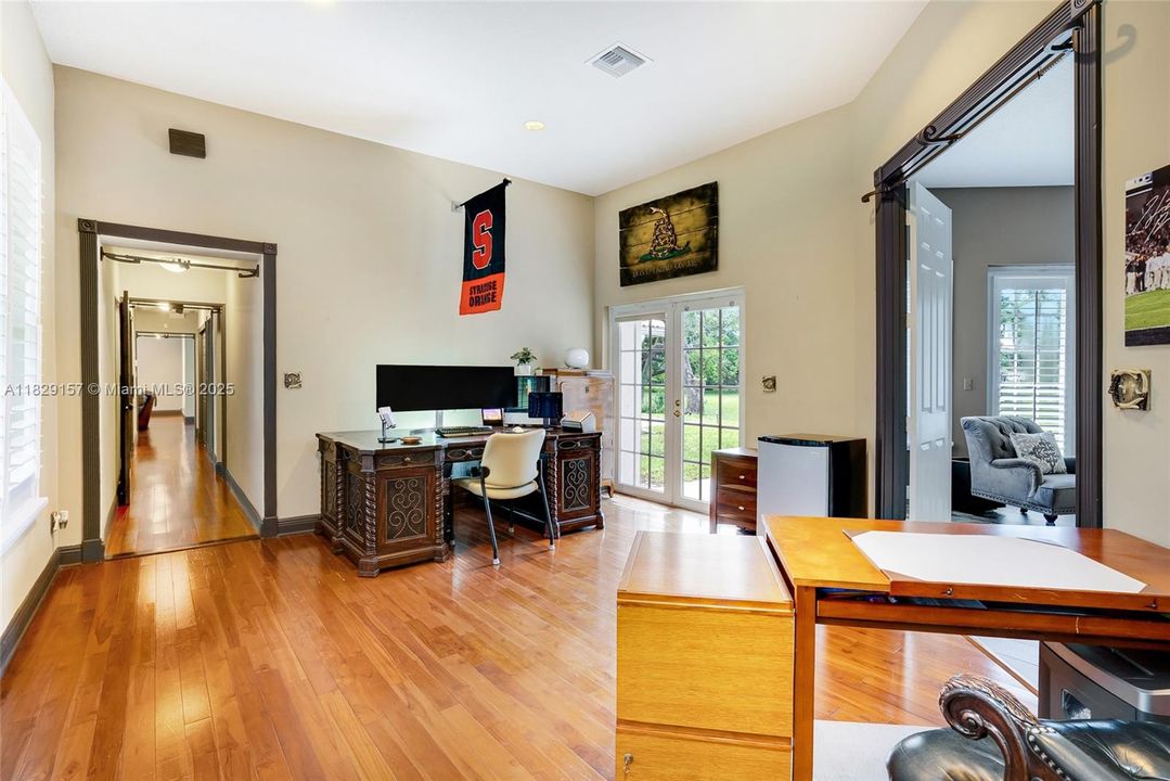Private Office with 11 ft. ceilings & wet bar