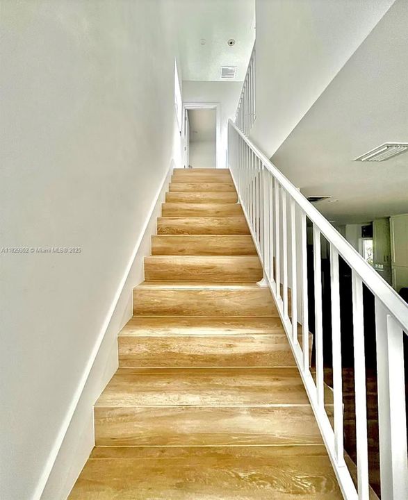 Stairs leading to second floor