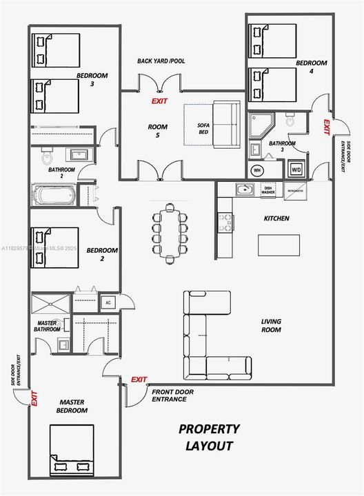 En Renta: $8,500 (5 camas, 3 baños, 1880 Pies cuadrados)