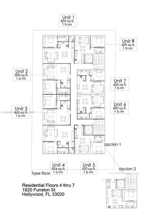 Residential units 4-7