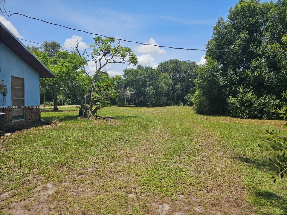 Partial Right side of house acreage