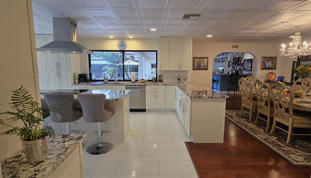 Pass through Widow to Pool Main Kitchen