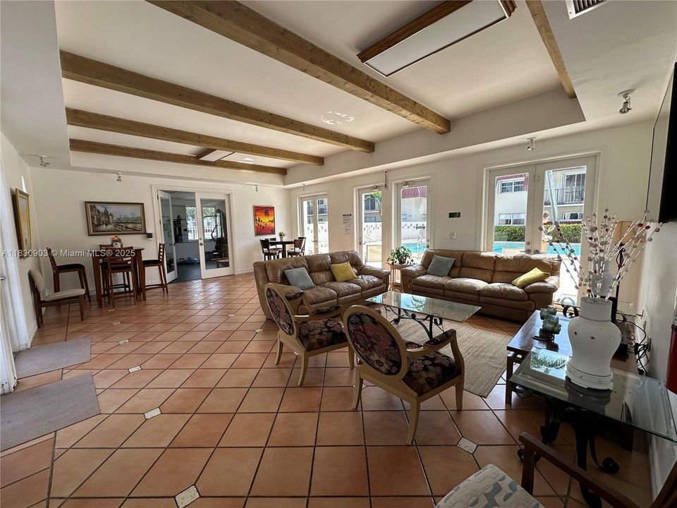 COMMUNITY ROOM FACING POOL