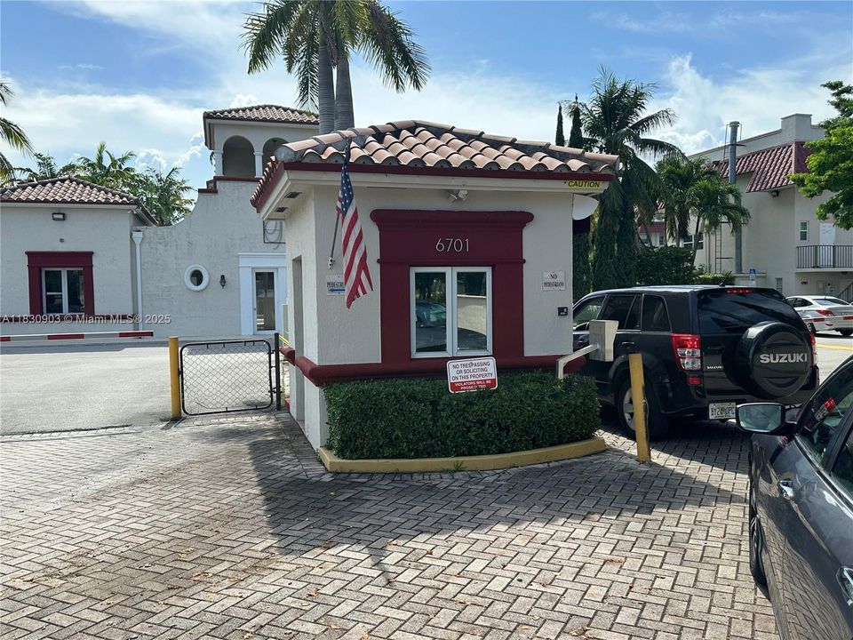 GUARD GATE AT ENTRANCE