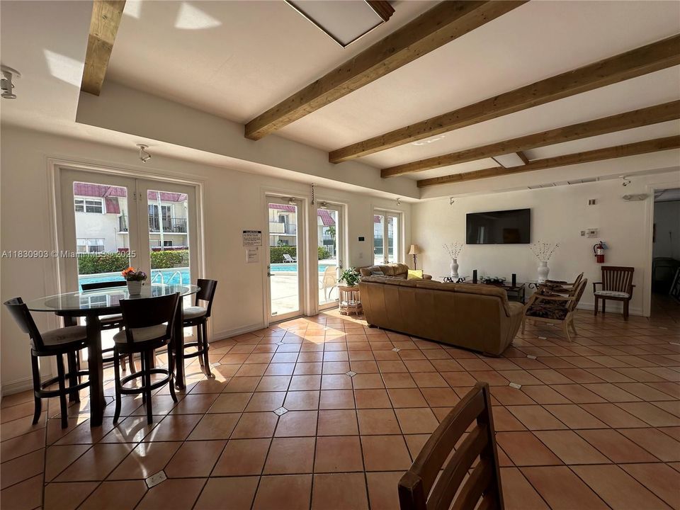 COMMUNITY ROOM FACING POOL