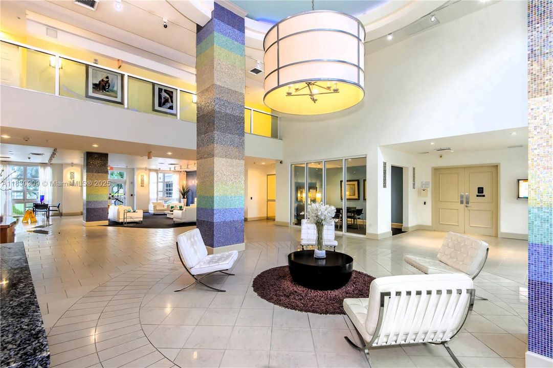 Impressive 2-story lobby