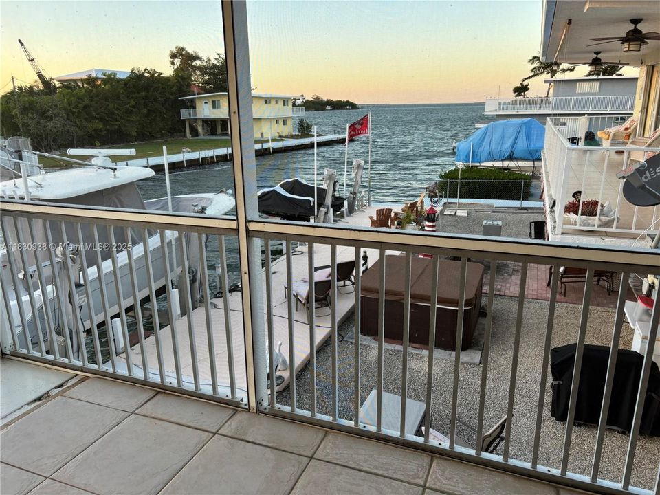 From upstairs screened patio