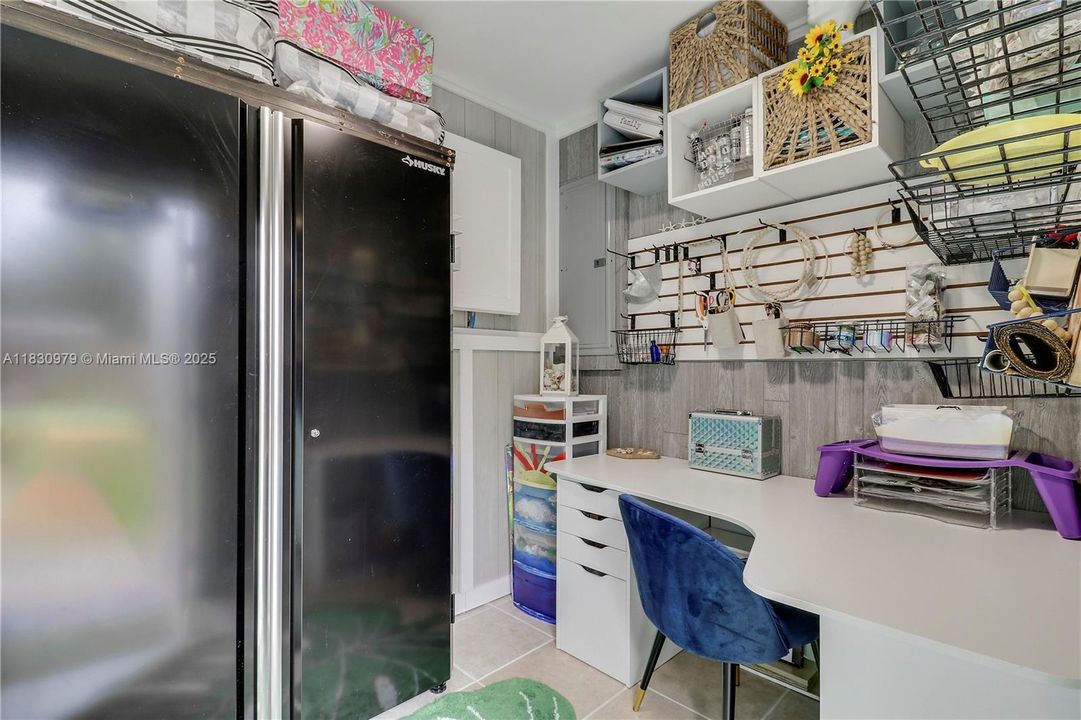 West side A/C storage/craft space/office