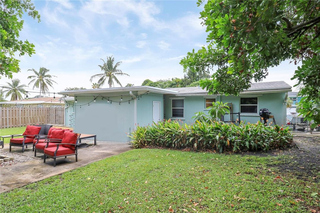 East side Back of structure