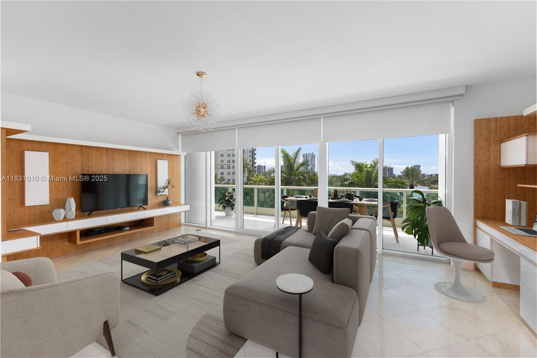 Virtually photo shopped with furniture