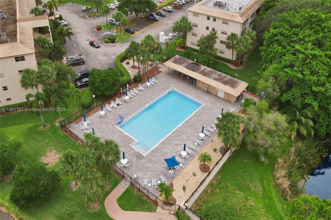 This is the satellite pool close to the unit.  Enjoy the quietness here or you can go to the main pool at the clubhouse.