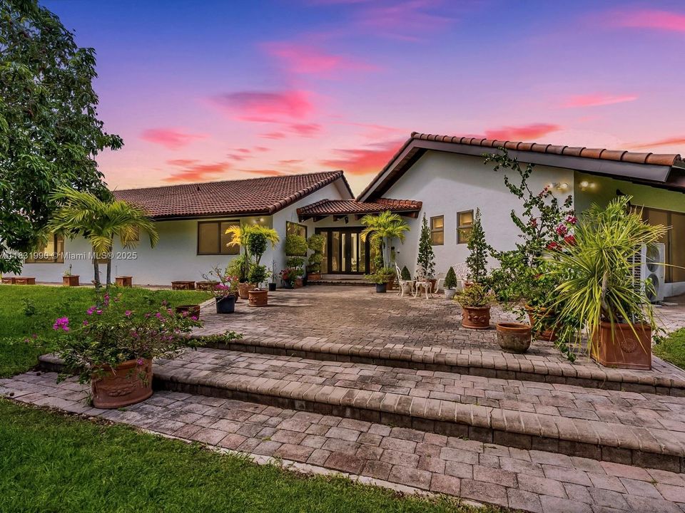 Main Entrance Faces South.