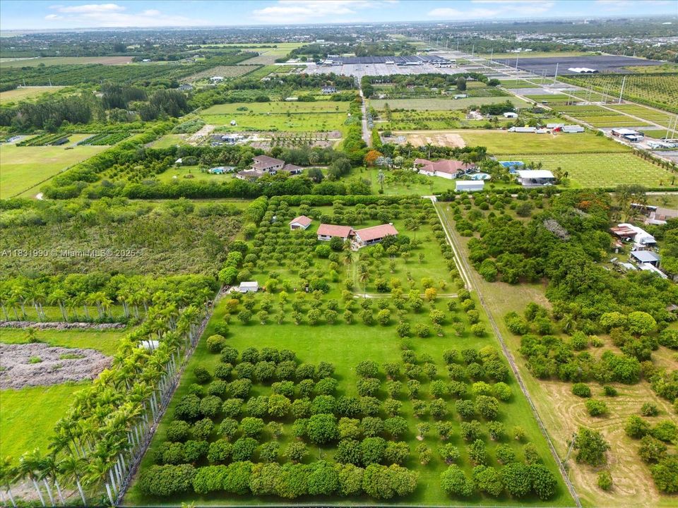 Aerial View Looking North, adjacent to the left, a 44 Acre Nature Protected Reserve.