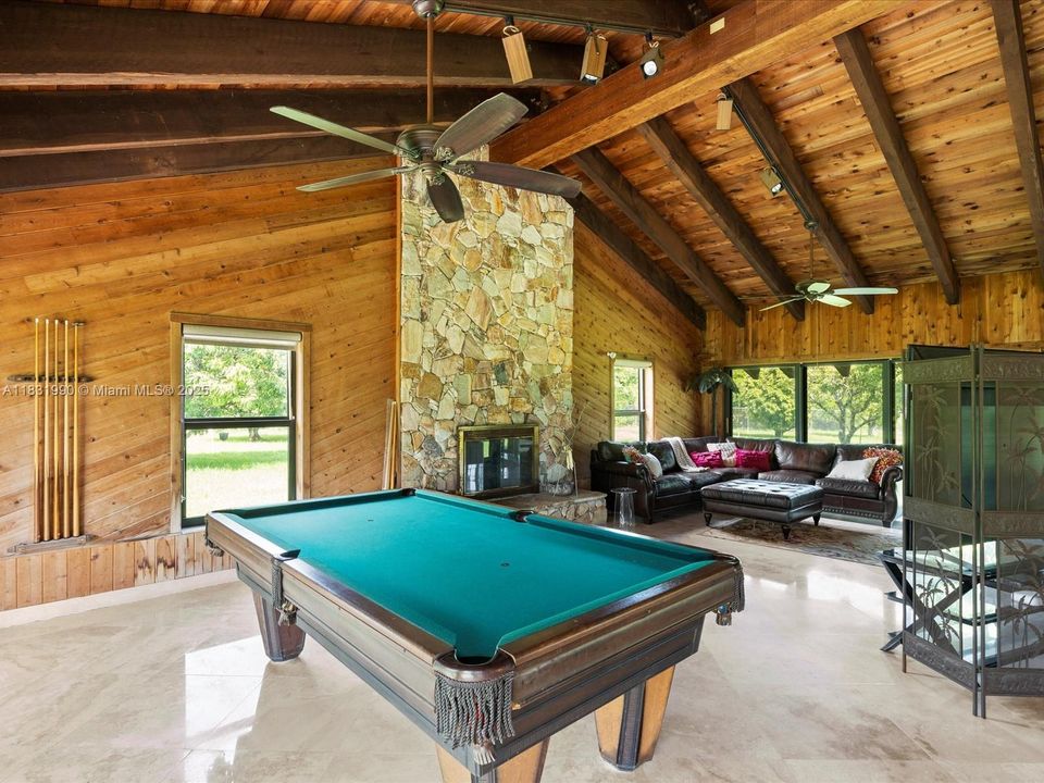 Spacious Family Room and working Fire Place.