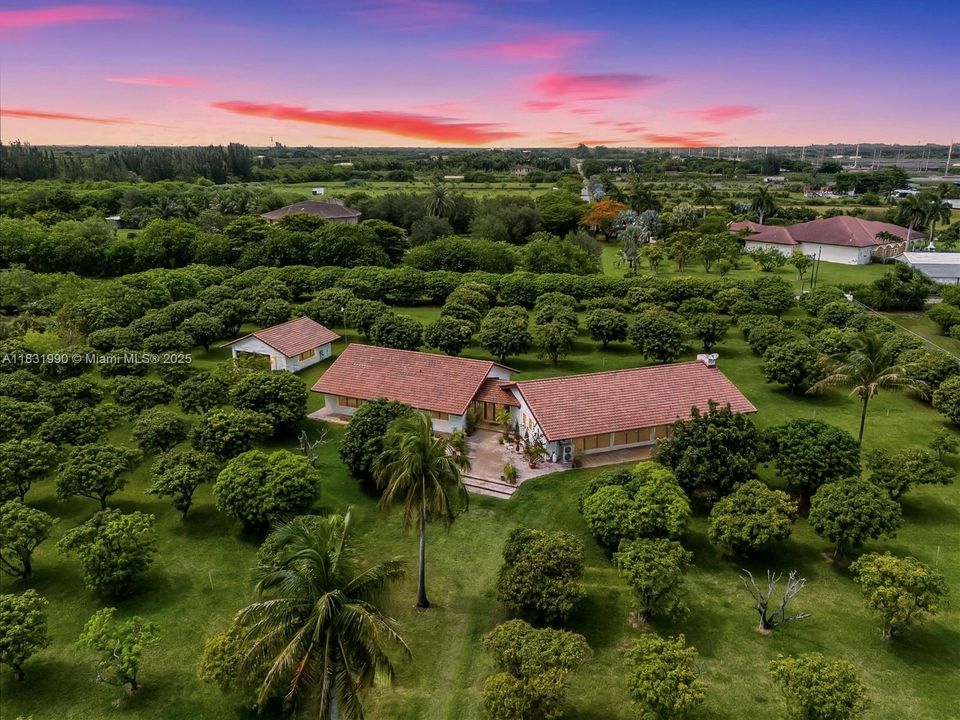 Aerial View looking North.