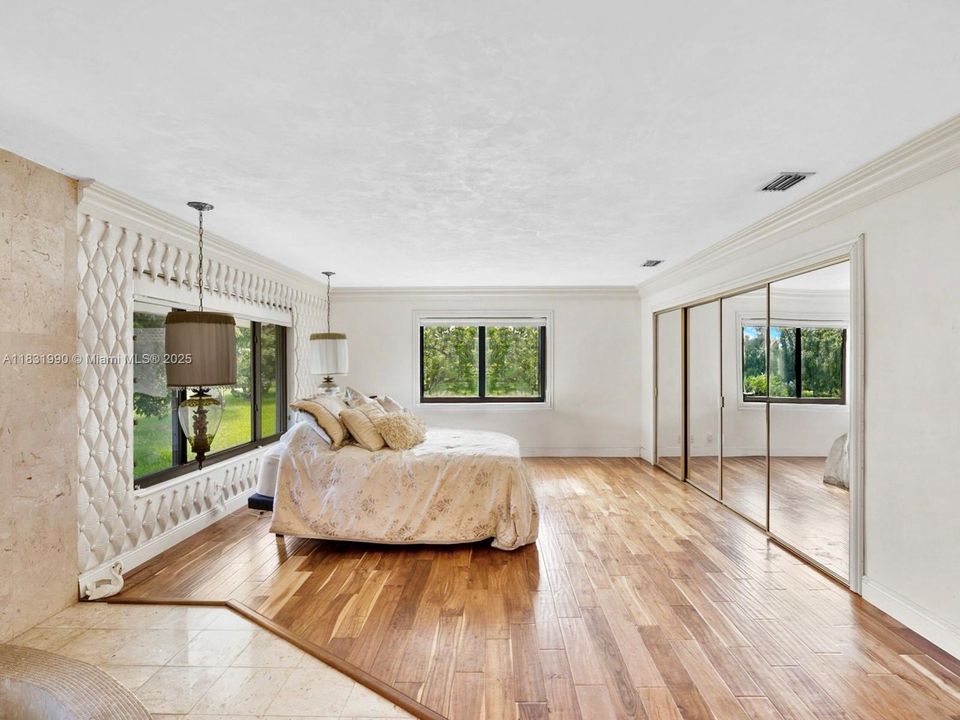 Light Filled Primary Bedroom with ensuite bathroom on the South West corner of the residence.