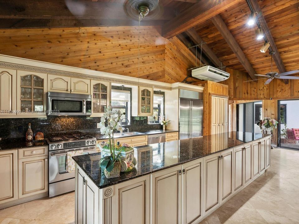 Kitchen with Stainless Steel Appliances.