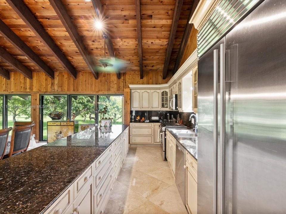 Kitchen with Stainless Steel Appliances.